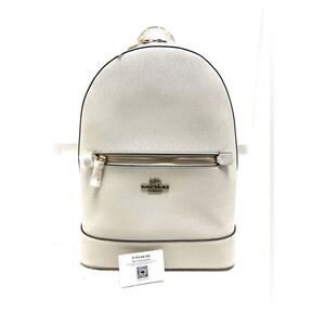 🔥🎁New! COACH Kenley Backpack Signature Canvas Chalk White Msrp:$398.00